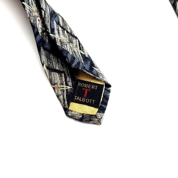 Robert Talbott Best Of Class Nordstrom Silk Tie Print Beige Floral Long - Picture 4 of 7